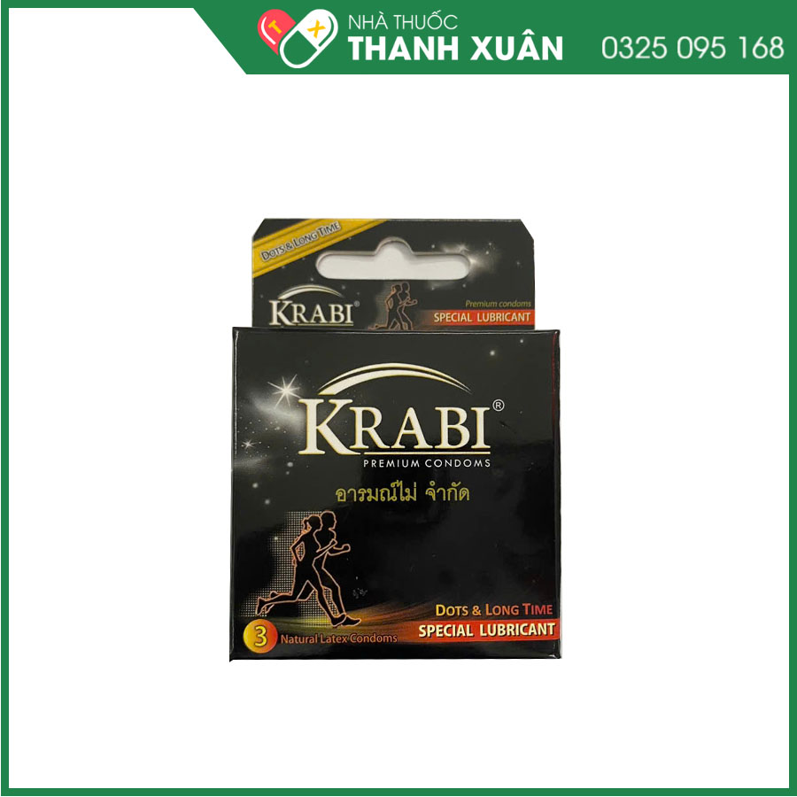 Bao cao su Krabi có gai và kéo dài thời gian - Dots &amp; Long Time
